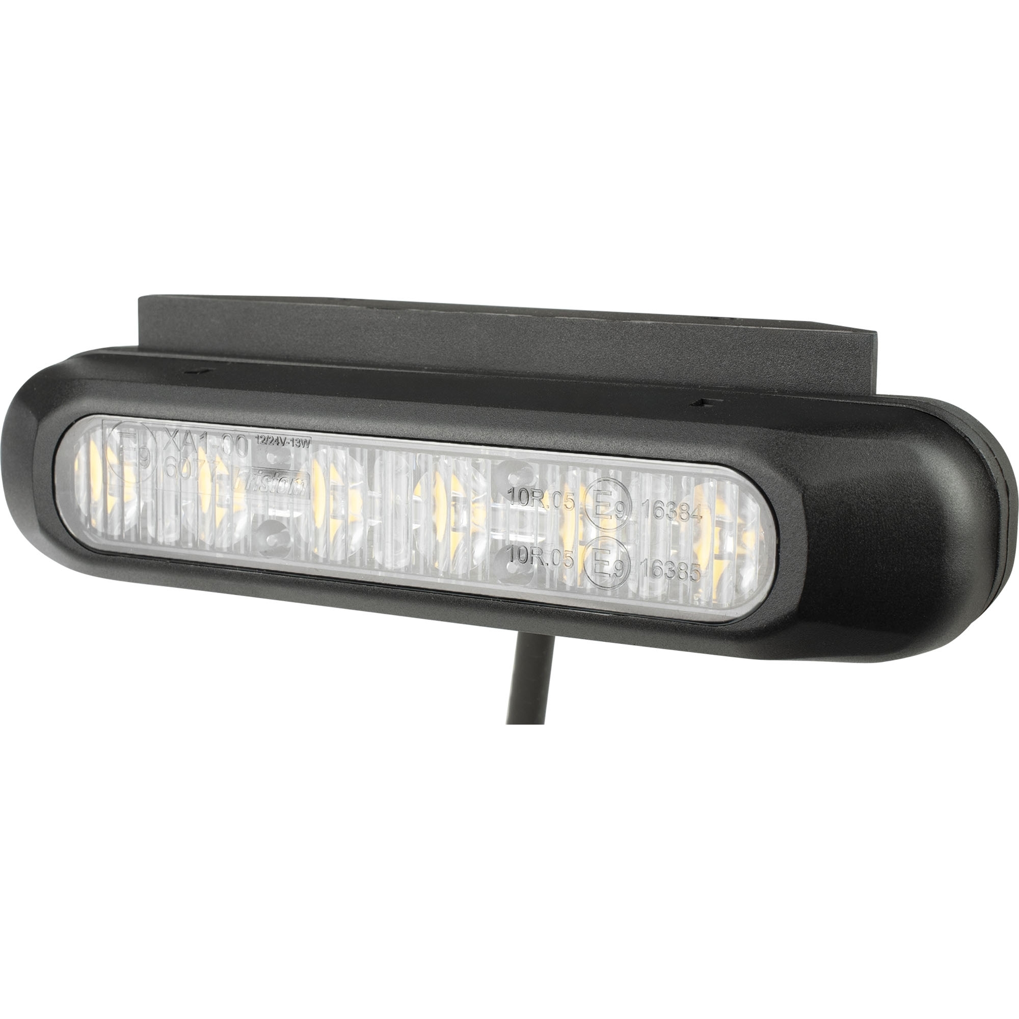 Feux-clignotants d'avertissement à LED, jaune, 3 LED, 12 à 36 V, 8 W