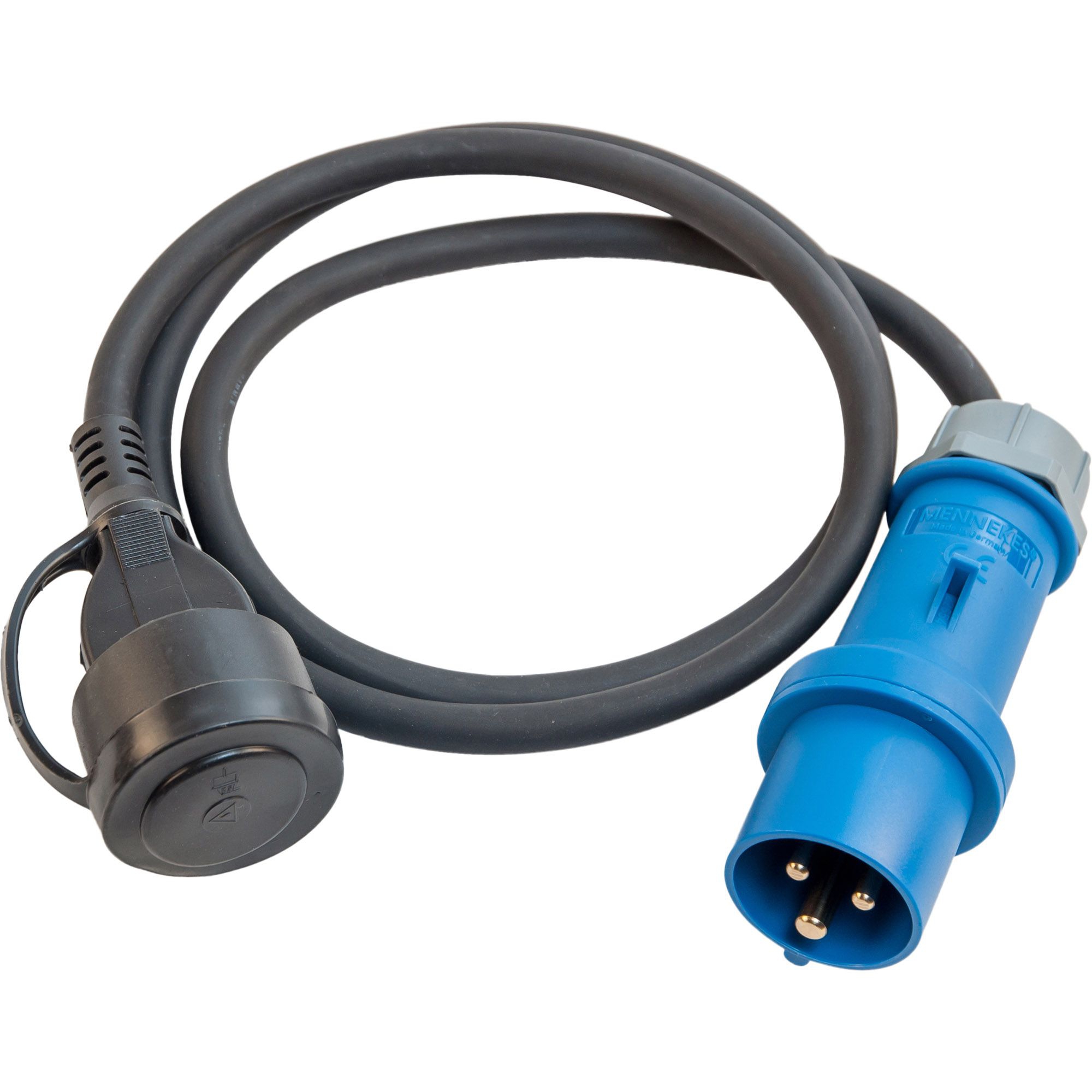 Câble adaptateur CEE, prise CEE 3 pôles sur prise Schuko