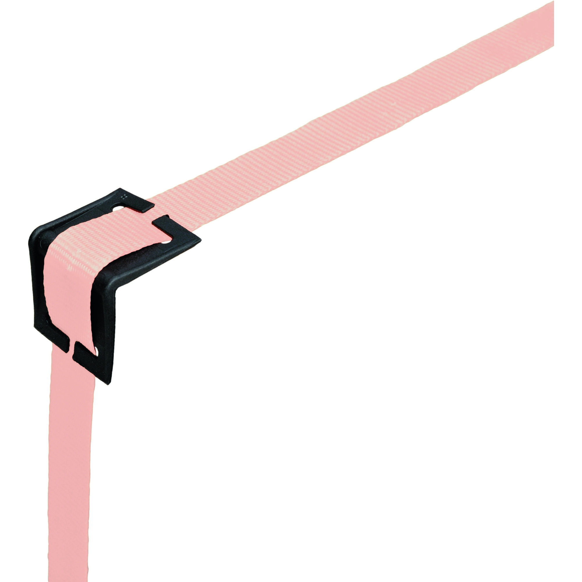 Equerre de protection de coin pour sangle 25 mm, noir