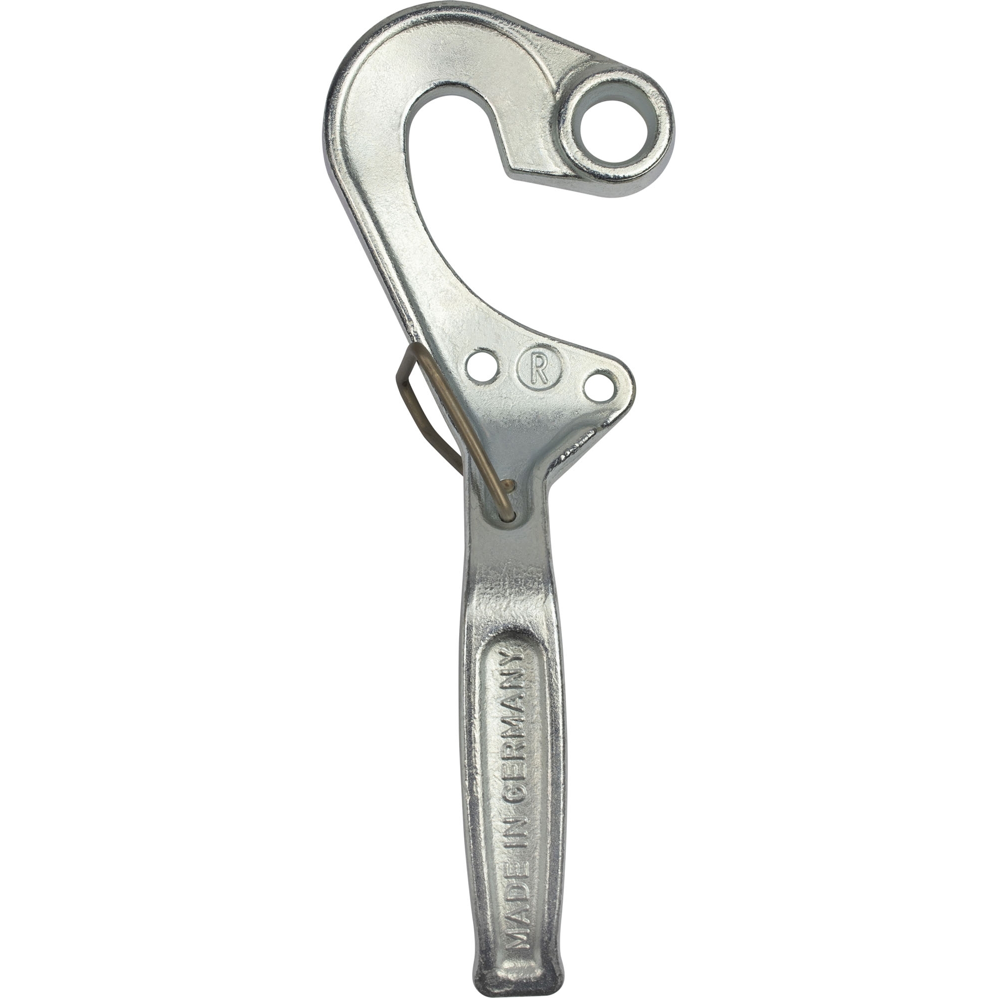 Fermeture à glissière, détachée, à droite, avec ressort de sécurité