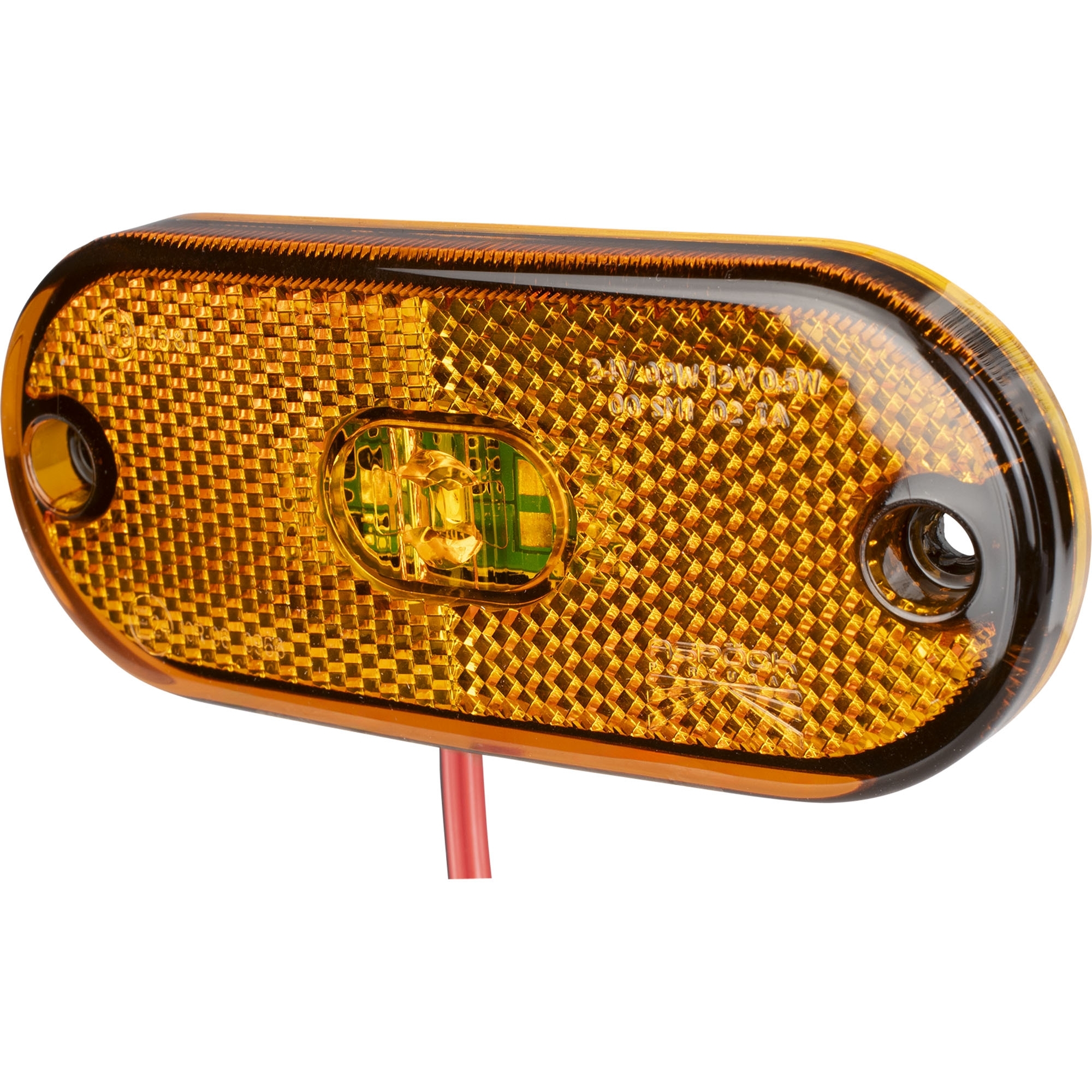 Feu de position latéral Aspöck Flatpoint 3 LED, jaune