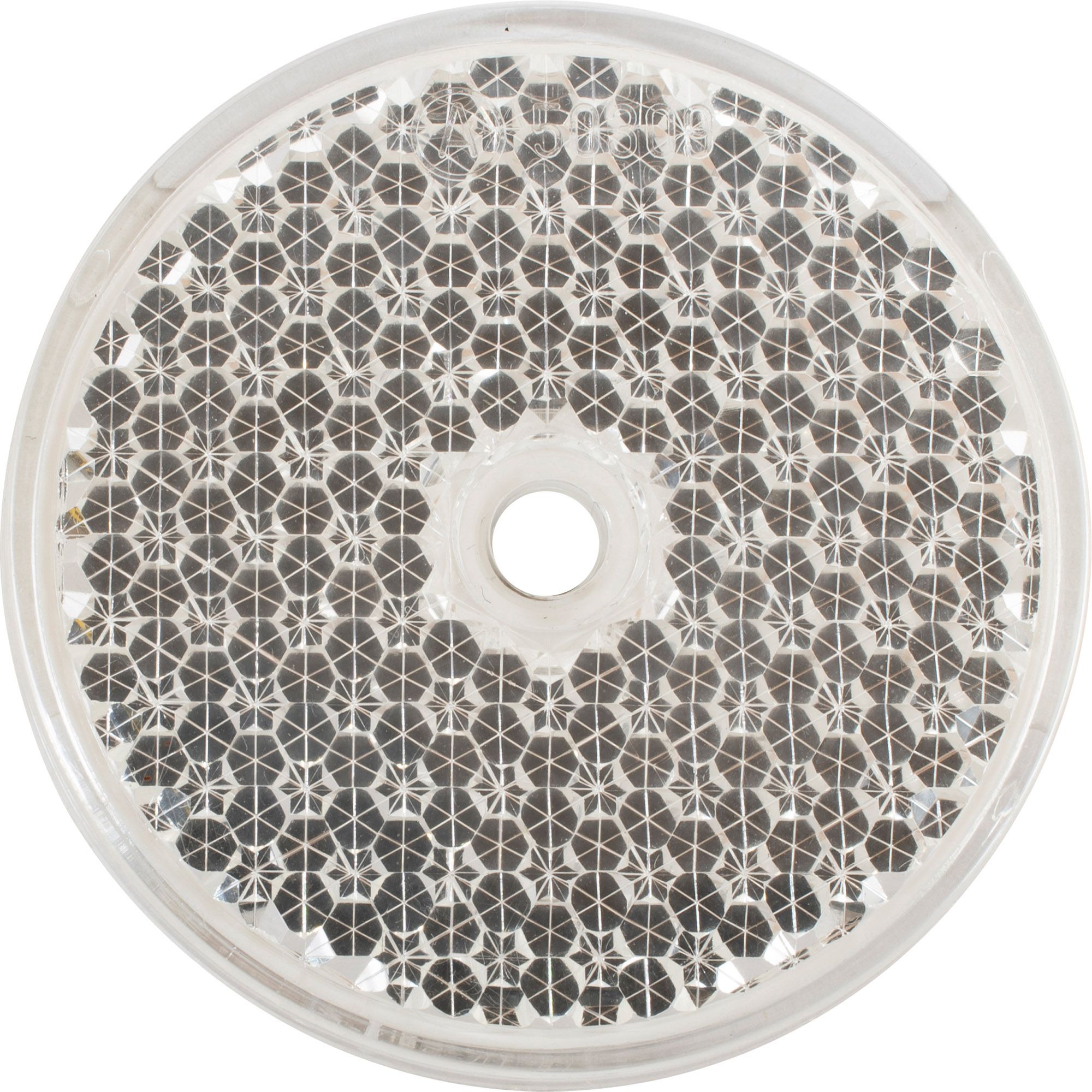 Catadioptre réfléchissant Ø 60 mm, blanc, à visser