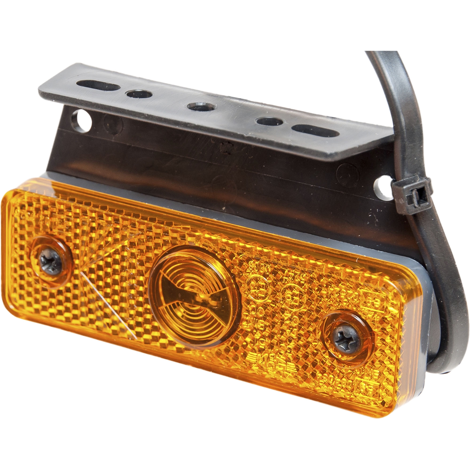 Feu de position latéral Aspöck Flatpoint 1 LED, jaune, câble DC