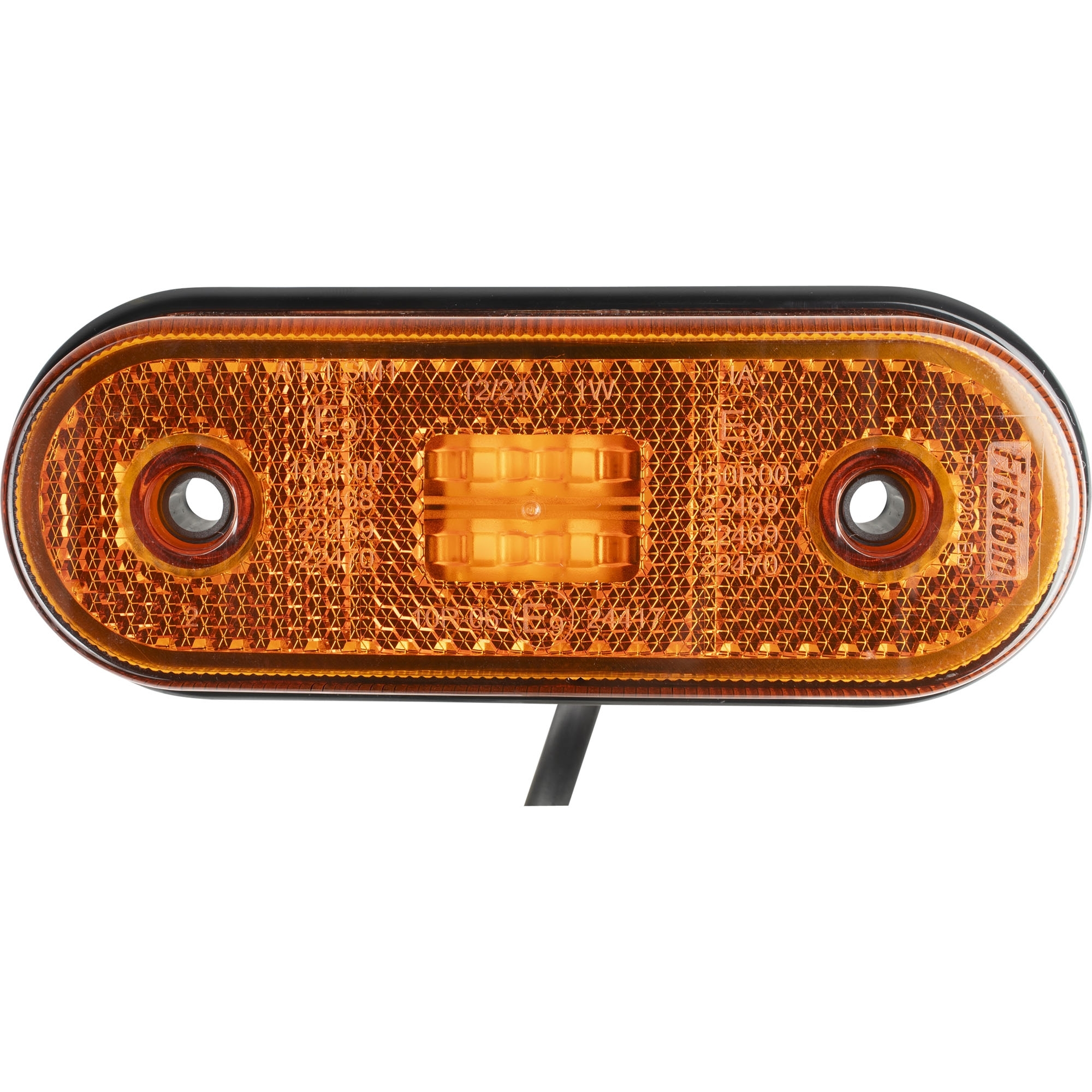 Feux latéraux à LED, jaune, 12-36 V, longueur de câble 500 mm