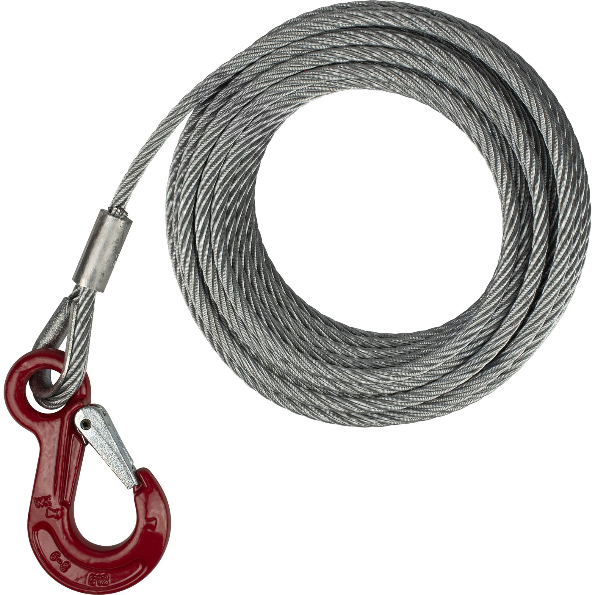 Câble en acier, Ø 7 mm, L 12,5 m, Traction 900 daN