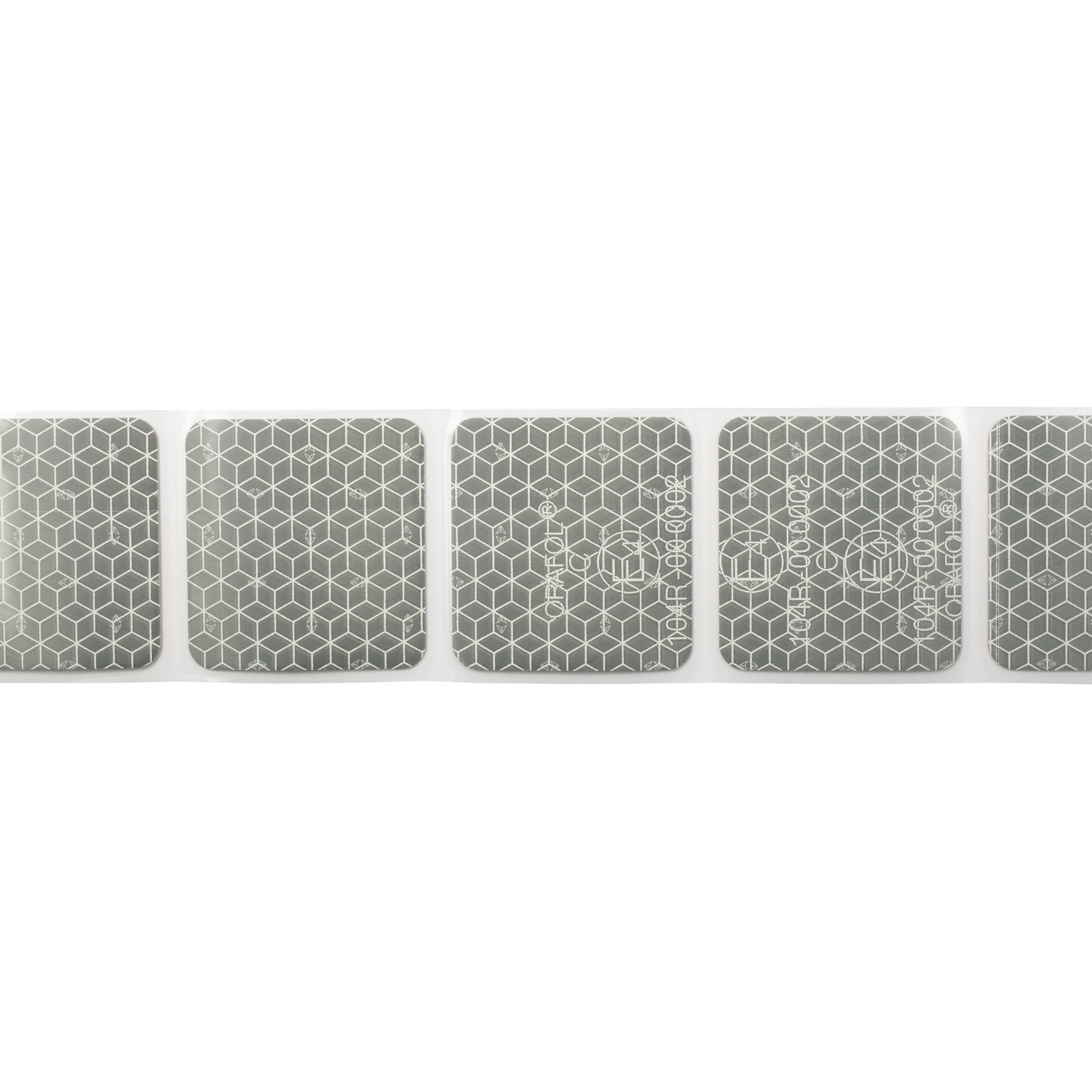 Bande réfléchissante segmentée, Orafol, blanc