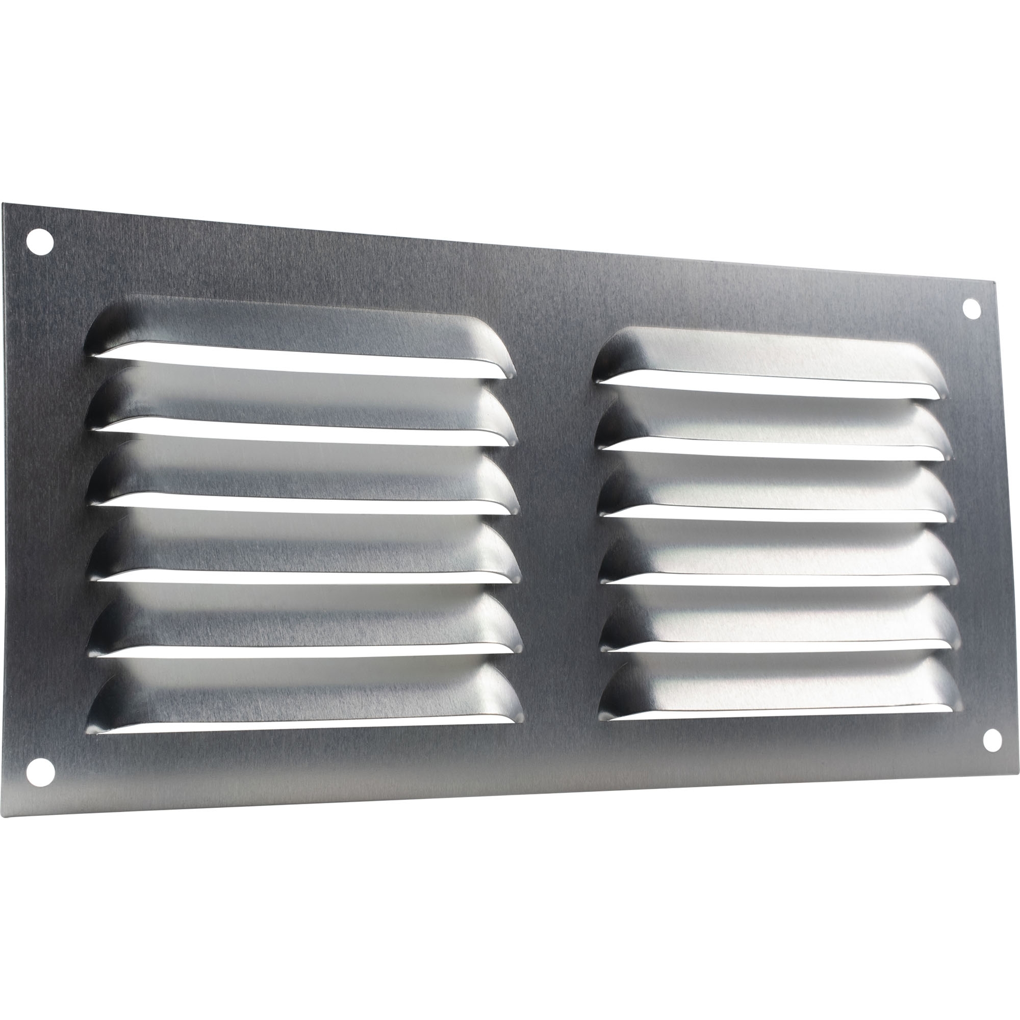 Grille d'aération en aluminium, rectangulaire, 200 x 100 mm
