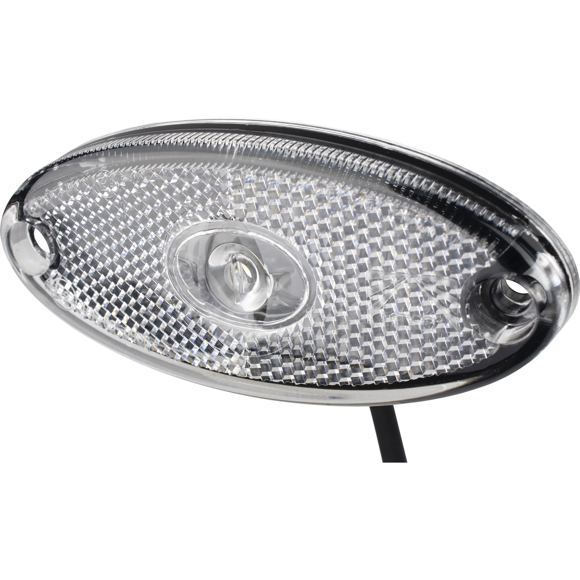 Feu de position latéral Aspöck Flatpoint 2 LED, blanc, câble DC