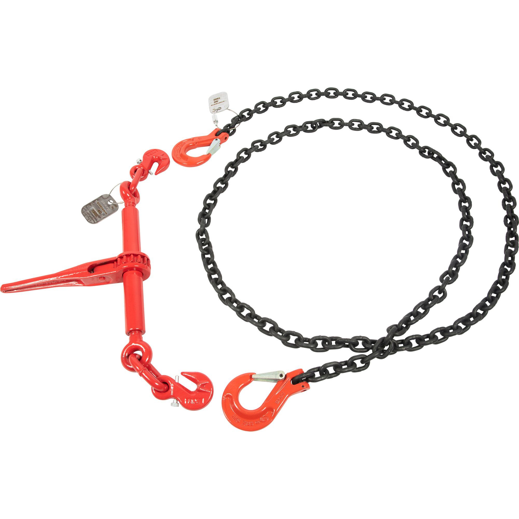 Ensemble tendeur et chaine,  L3500 mm, Ø 8 mm, 4000 daN Ensemble tendeur et chaine,  L3500 mm, Ø 8 mm, 4000 daN