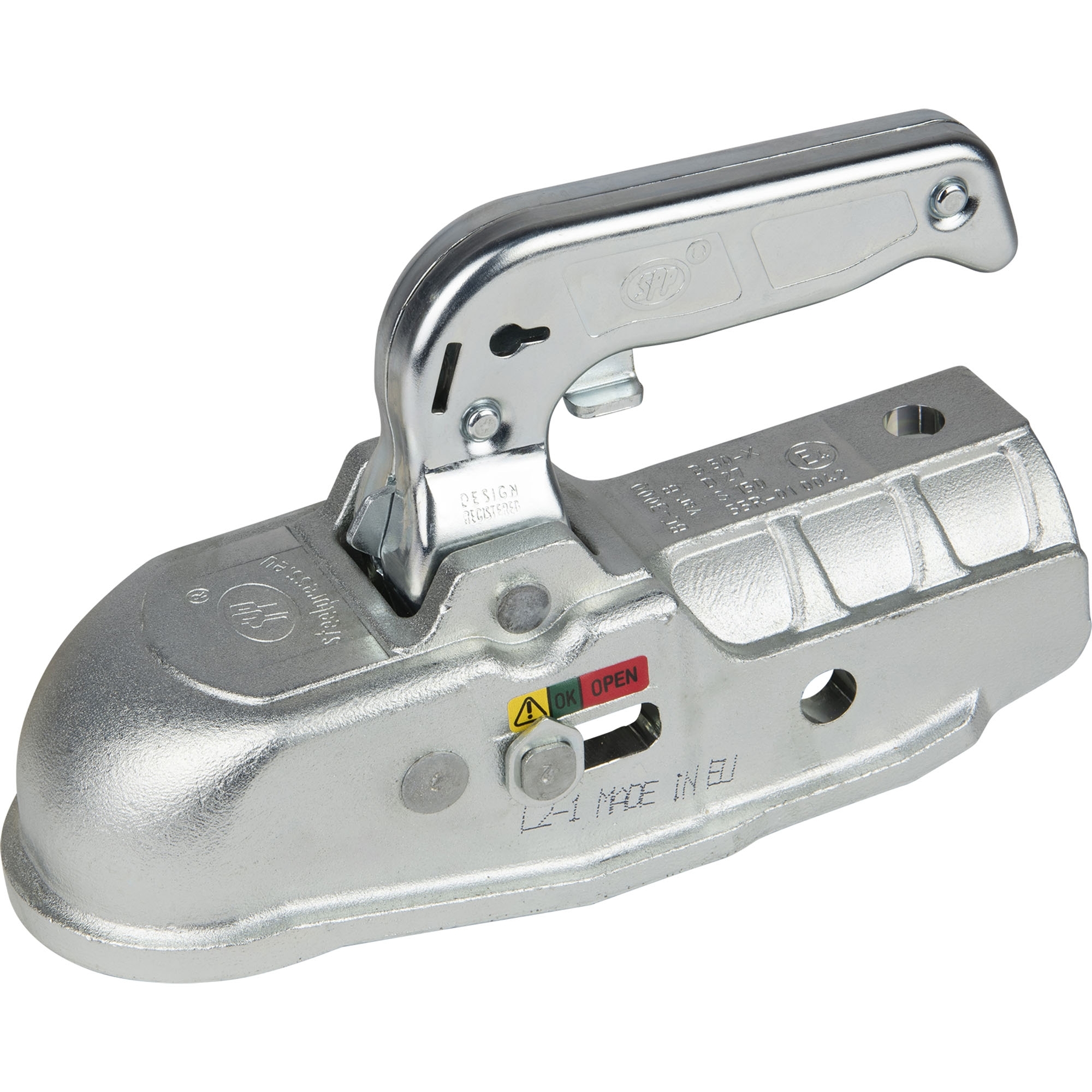 Tête d'attelage 3000 kg, SPP adaptable tube, Ø 35-50 mm