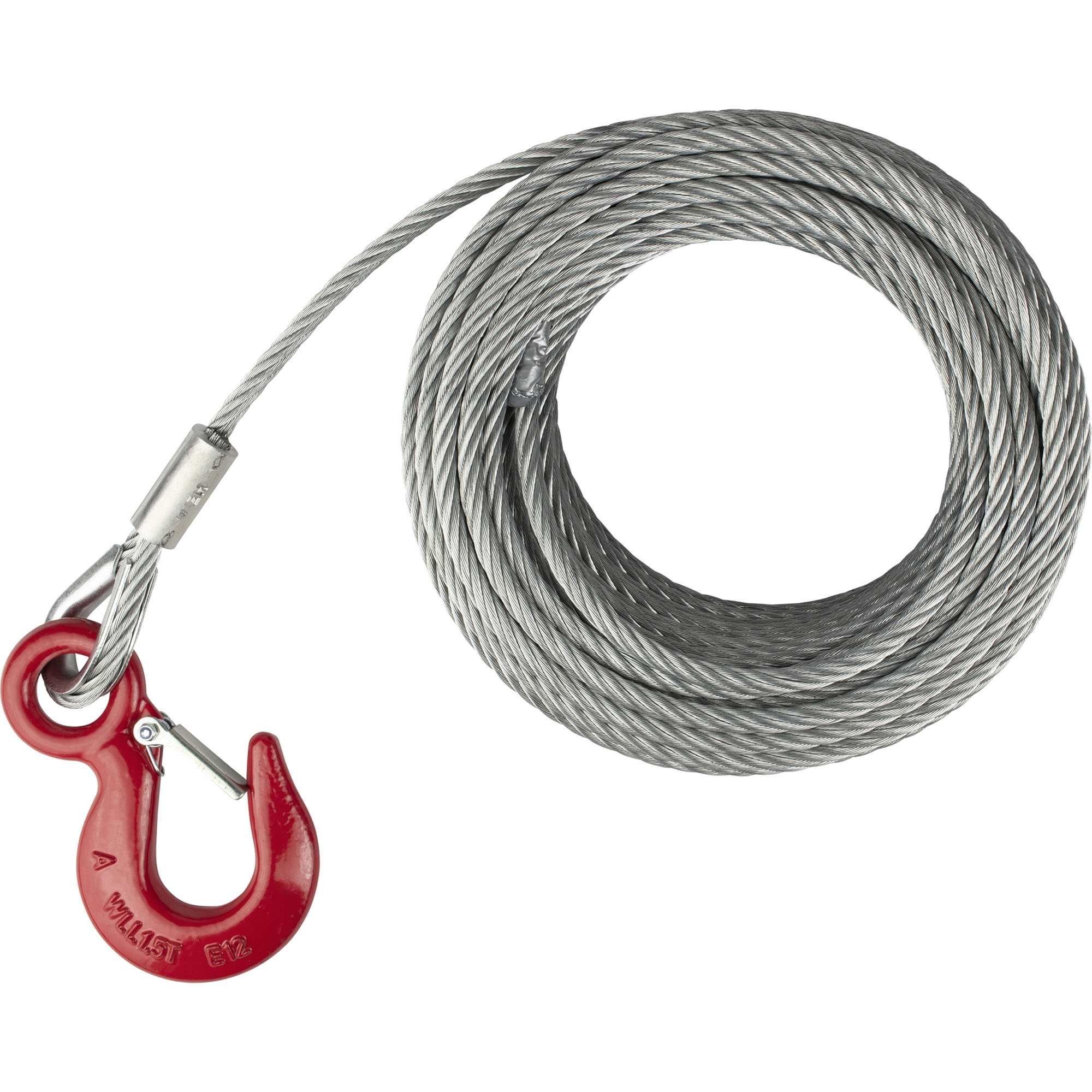 Câble en acier, Ø 7 mm, L 25 m, Traction 1150 daN